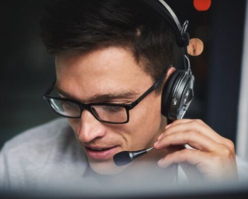 A person provides 24/7 tech support