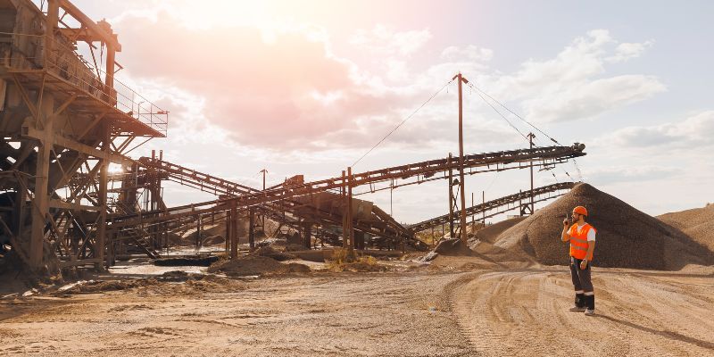 A crusher at a mining facility utilizes custom crusher parts.