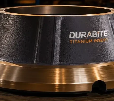 High performance crusher liners showing precision cast surface and engineered profile geometry designed for extended wear life at mining operations