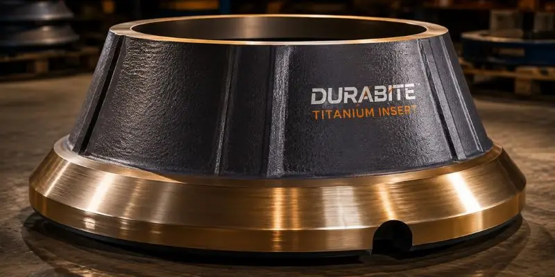 High performance crusher liners showing precision cast surface and engineered profile geometry designed for extended wear life at mining operations